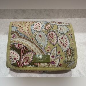 Etro Green Floral Cosmetic Bag